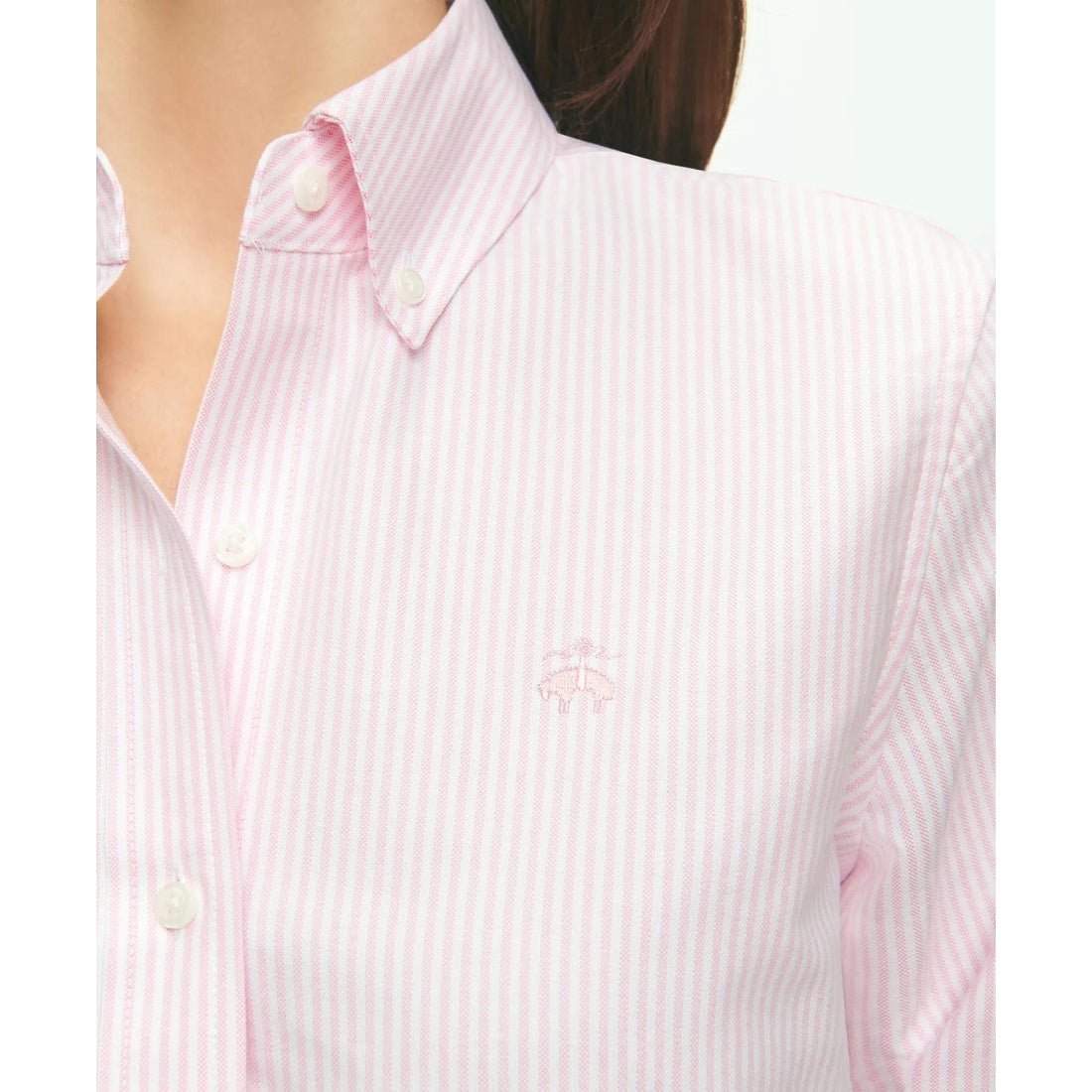 Classic-Fit Cotton Oxford Stripe Shirt