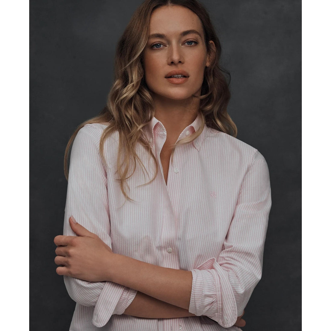 Classic-Fit Cotton Oxford Stripe Shirt