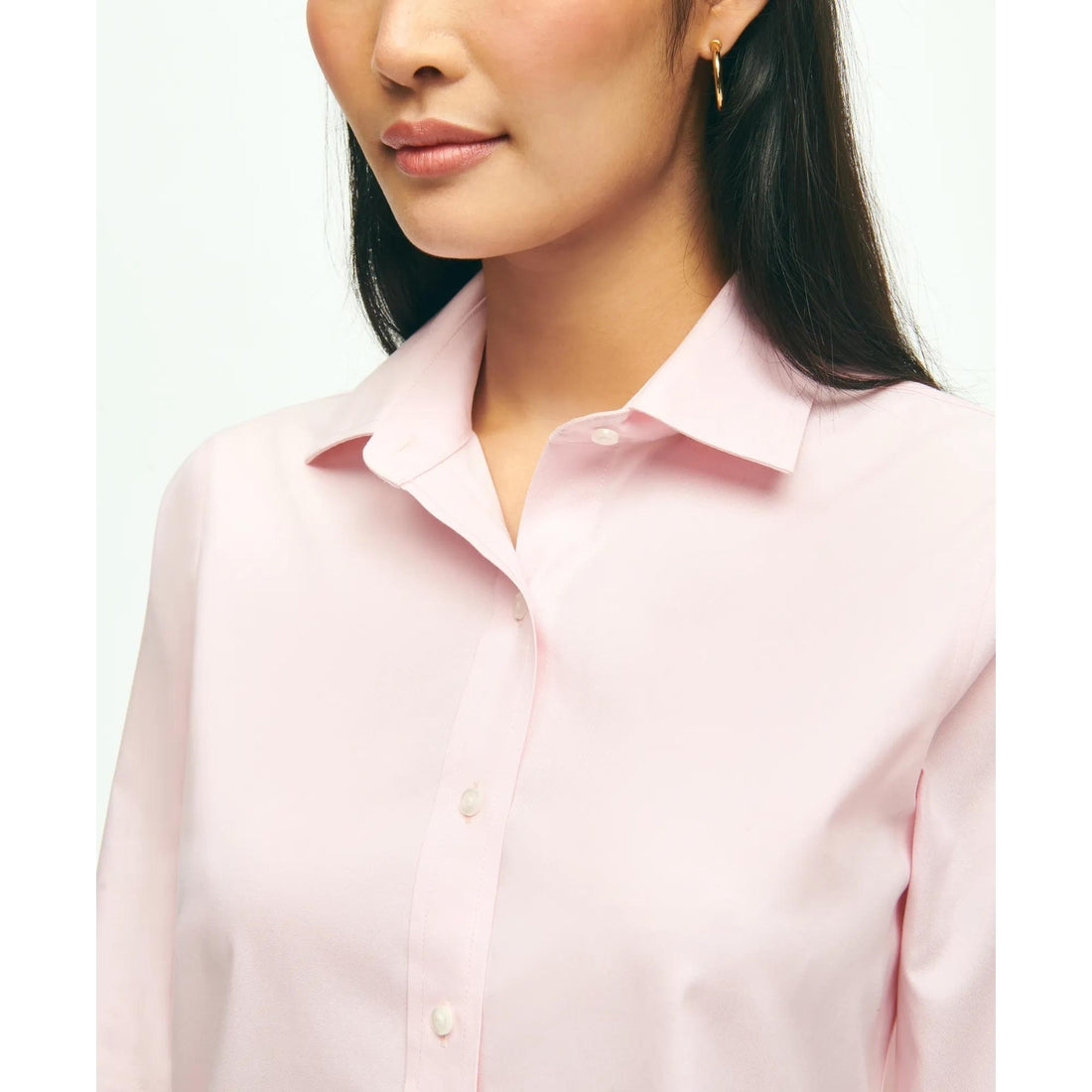 Classic-Fit Non-Iron Stretch Supima Cotton Dress Shirt