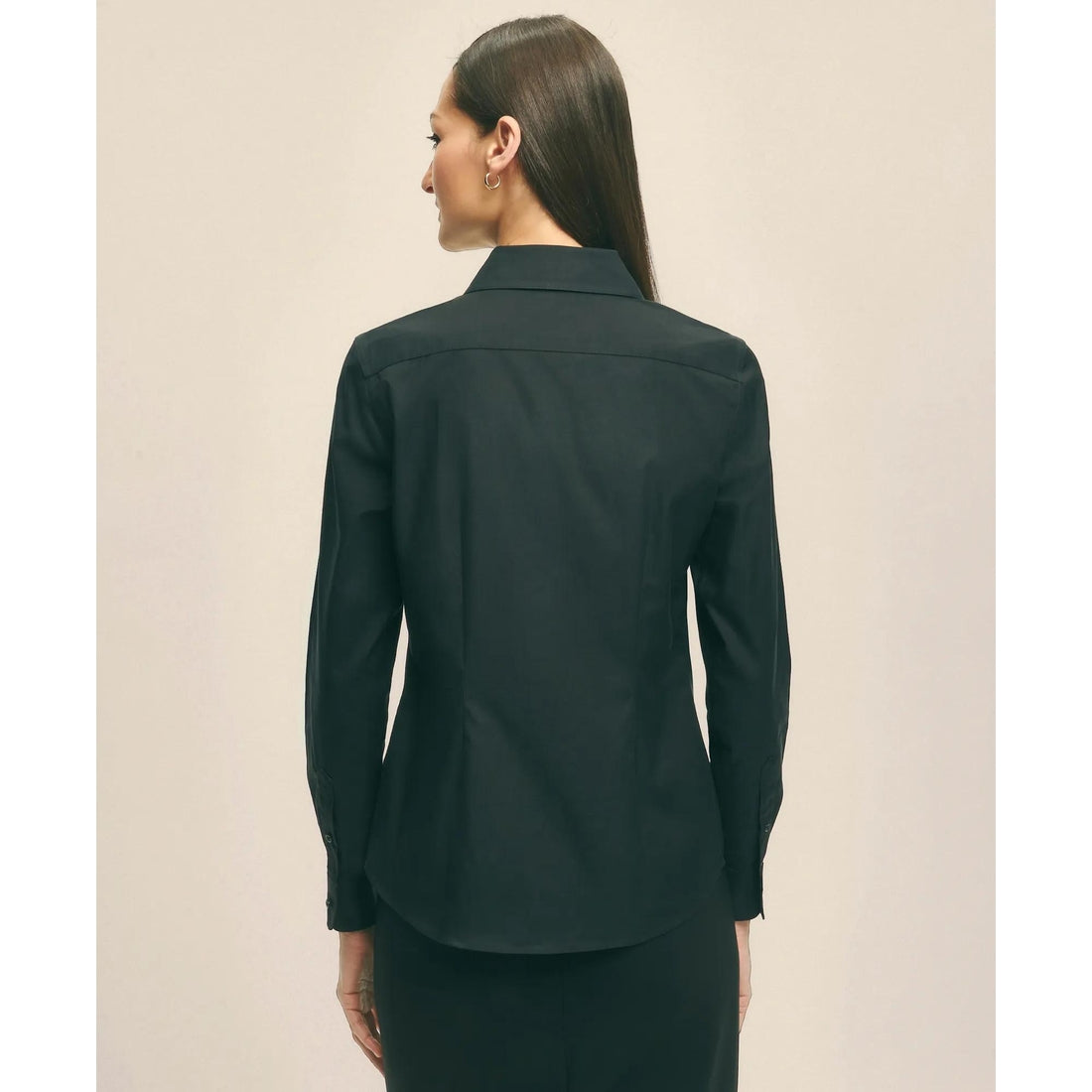 Fitted Non-Iron Stretch Supima Cotton Dress Shirt