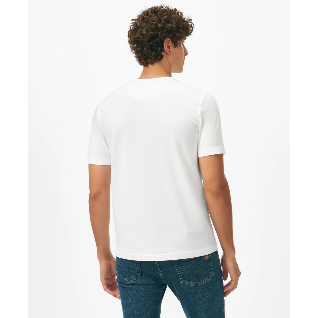 Pique T-Shirt in Garment-Washed Supima Cotton