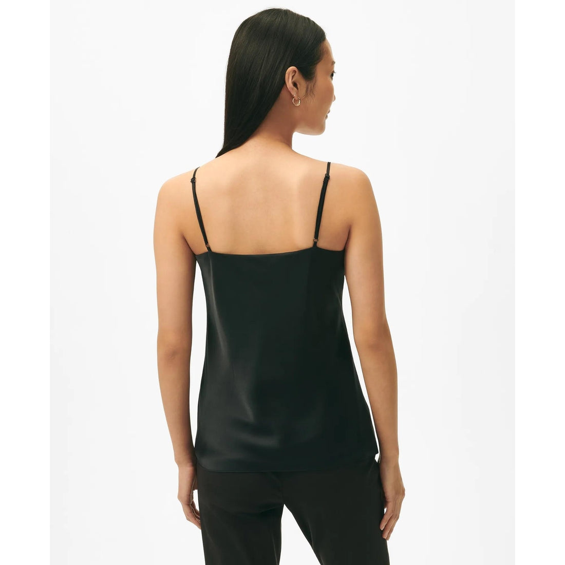 V-Neck Camisole in Washable Silk Charmeuse