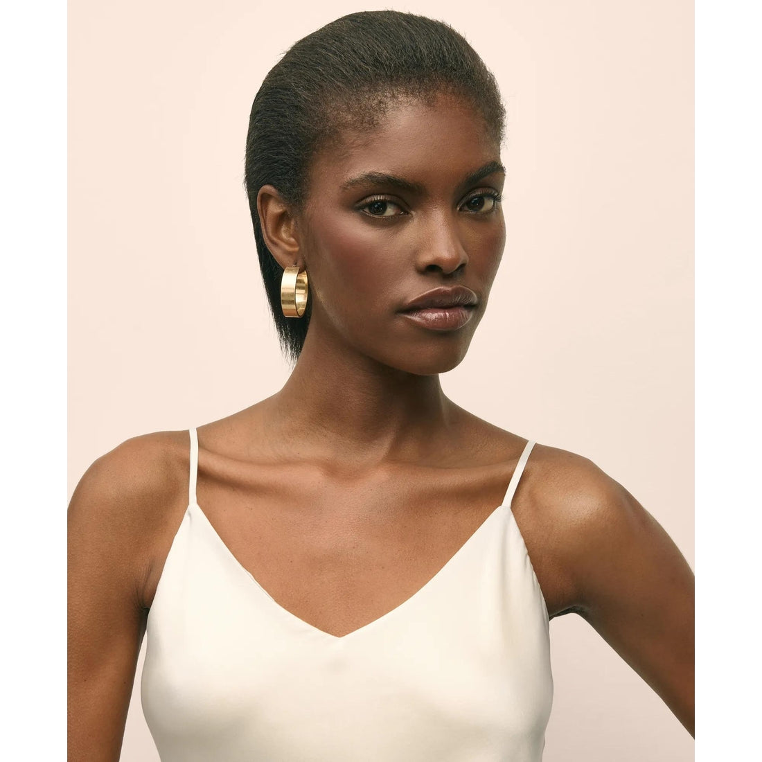 V-Neck Camisole in Washable Silk Charmeuse