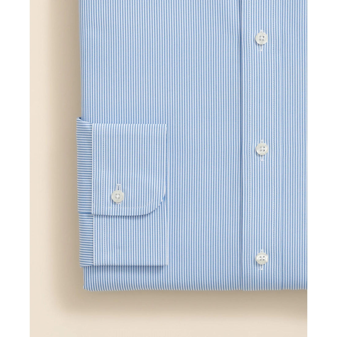 Pure Supima Cotton Regular-Finish Ainsley Collar, Mini Stripe Dress Shirt