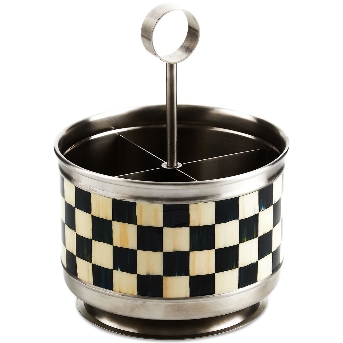 Mackenzie-Childs Courtly Check Supper Club Flatware Caddy
