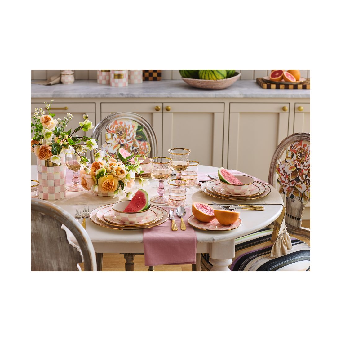 Mackenzie-Childs Rosy Check Everyday Bowl, 16-oz.