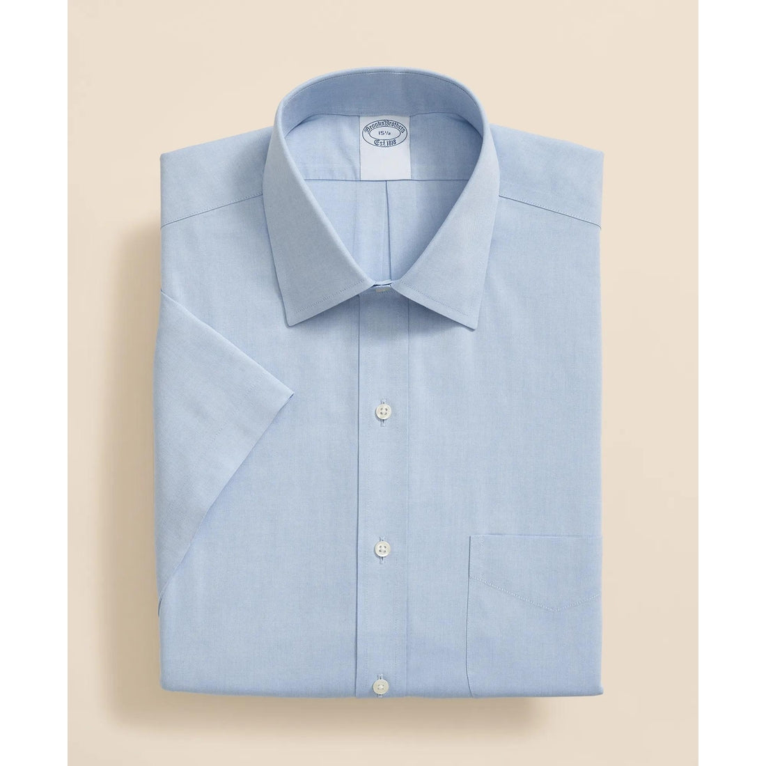 Stretch Supima Cotton Non-Iron Ainsley Collar, Short-Sleeve Dress Shirt