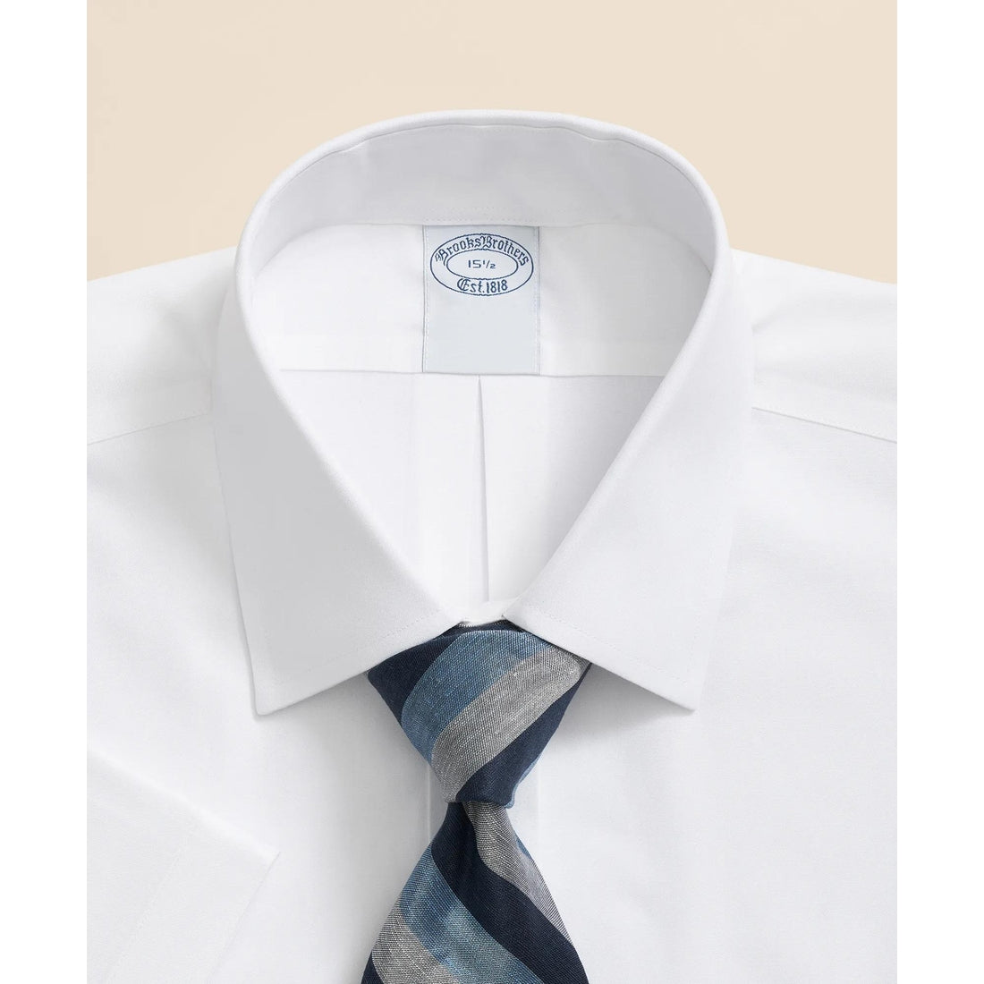 Stretch Supima Cotton Non-Iron Ainsley Collar, Short-Sleeve Dress Shirt