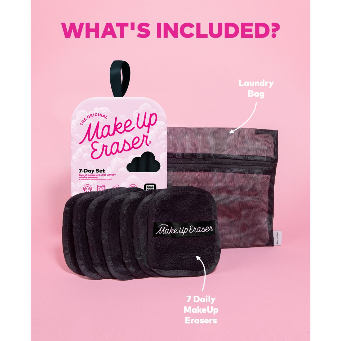 MakeUp Eraser 7-Pc. Chic Black Makeup-Removing Cloth Set