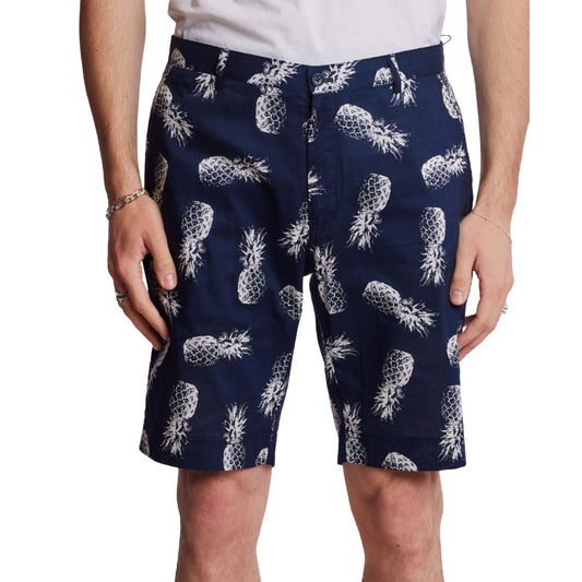 Paisley & Gray Men's Felix Slim Fit Pineapple Print 8-1/2" Shorts