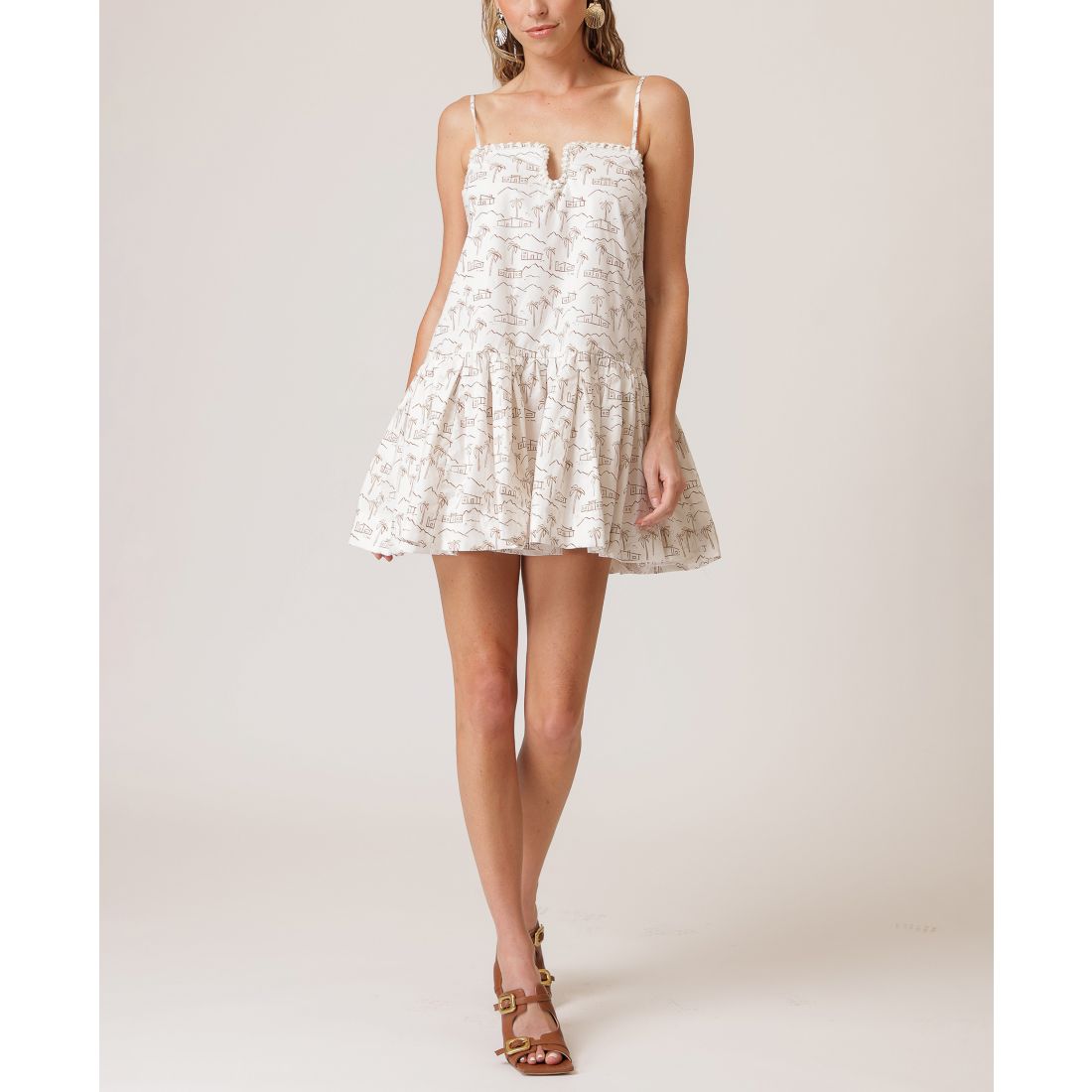 Line & Dot Women's Edwina Yarn-Trim Mini Dress