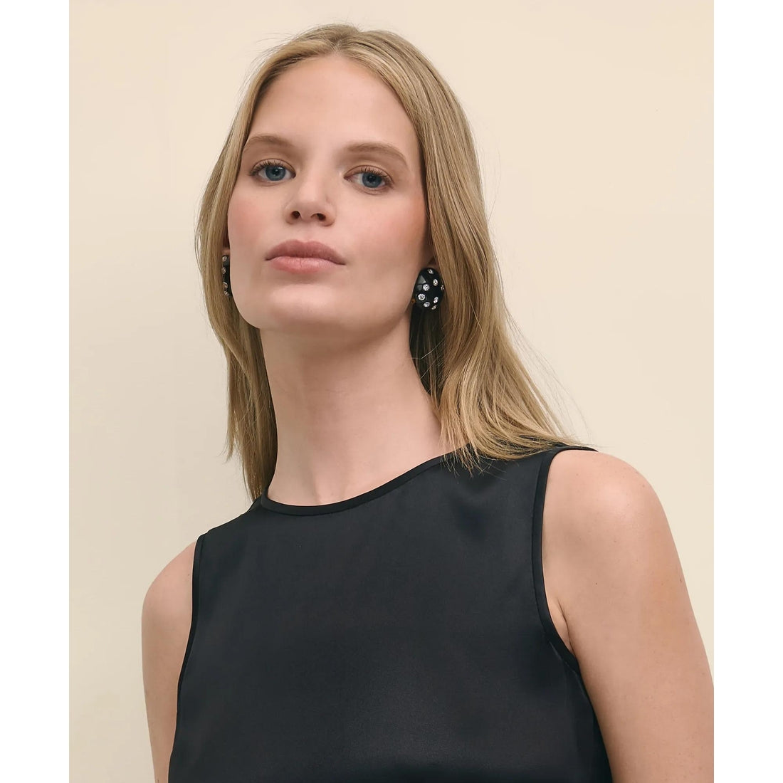 Sleeveless Shell in Washable Silk