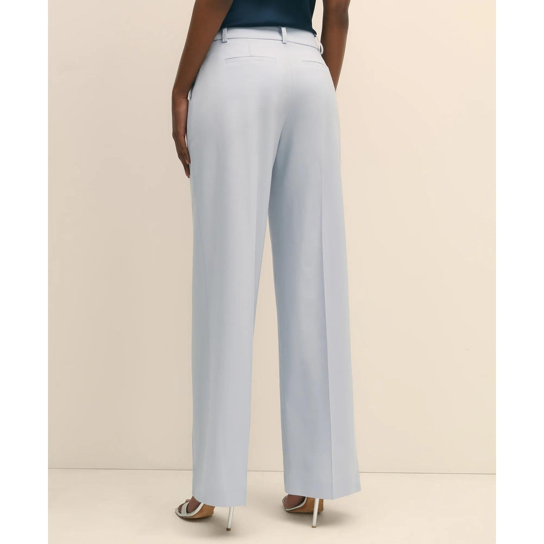 The Essentials Wool Wide Leg Trouser