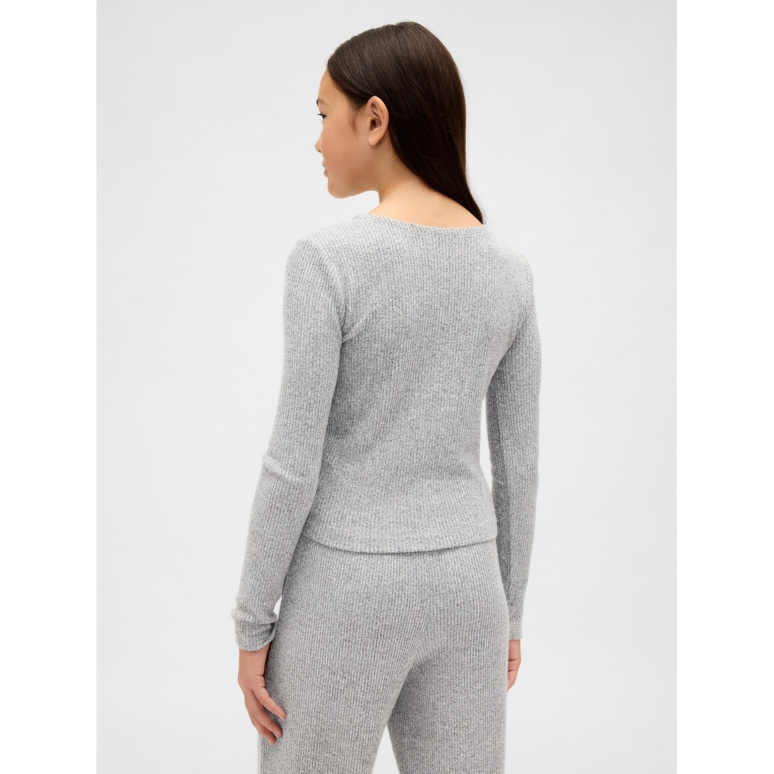 Girls' Softspun Rib Ruched Top