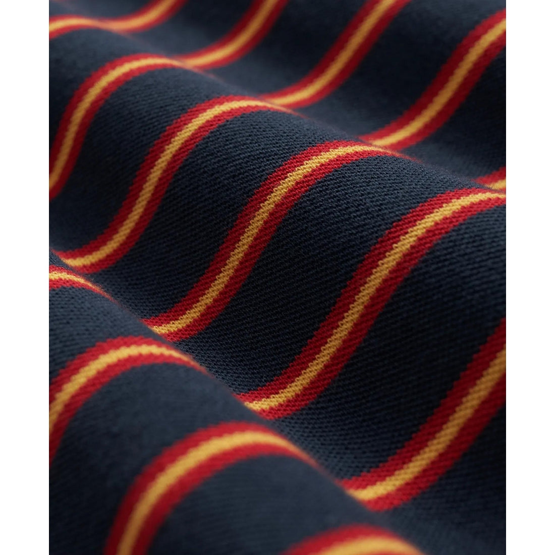 Golden Fleece Stretch Supima Long-Sleeve Striped Polo Shirt