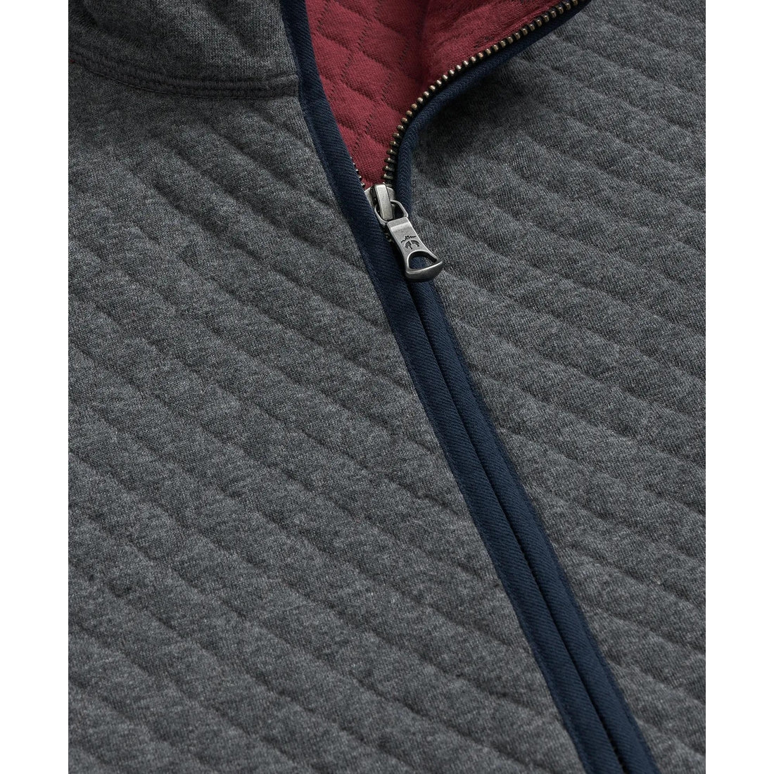 Cotton-Blend Diamond-Quilted Full-Zip Vest