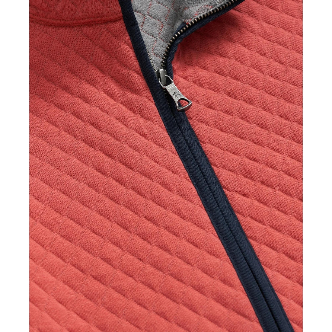 Cotton-Blend Diamond-Quilted Full-Zip Vest