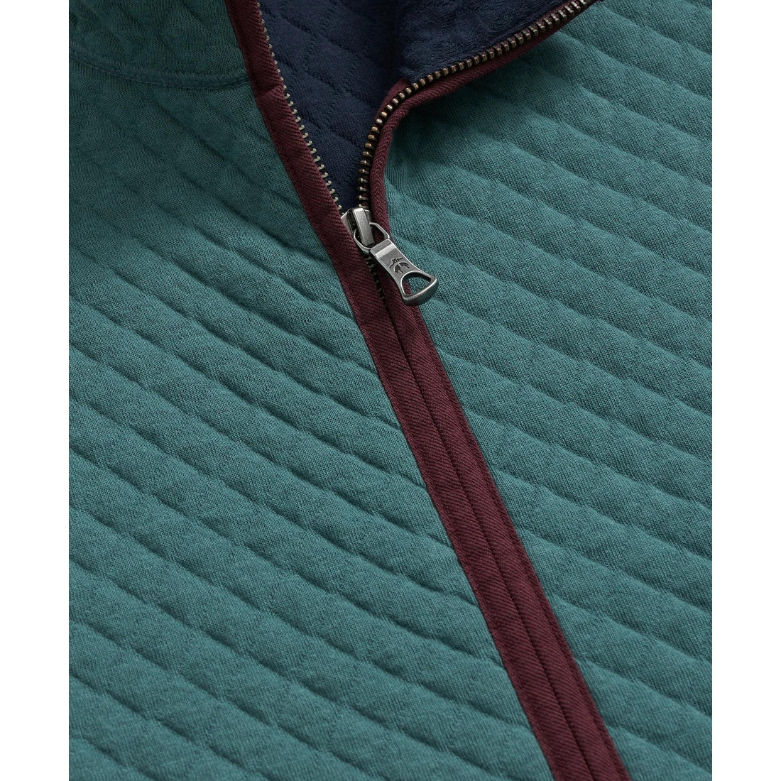 Cotton-Blend Diamond-Quilted Full-Zip Vest