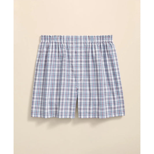 Cotton Broadcloth Plaid Boxers