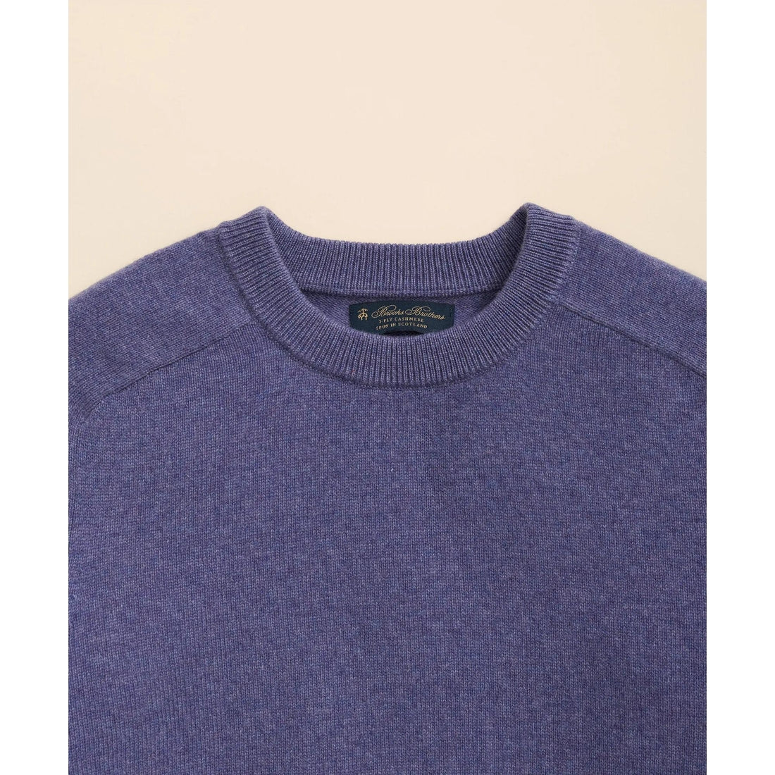 3-Ply Cashmere Crewneck Saddle Shoulder Sweater
