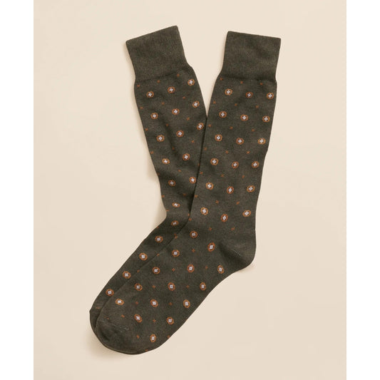 Cotton-Blend Foulard Socks