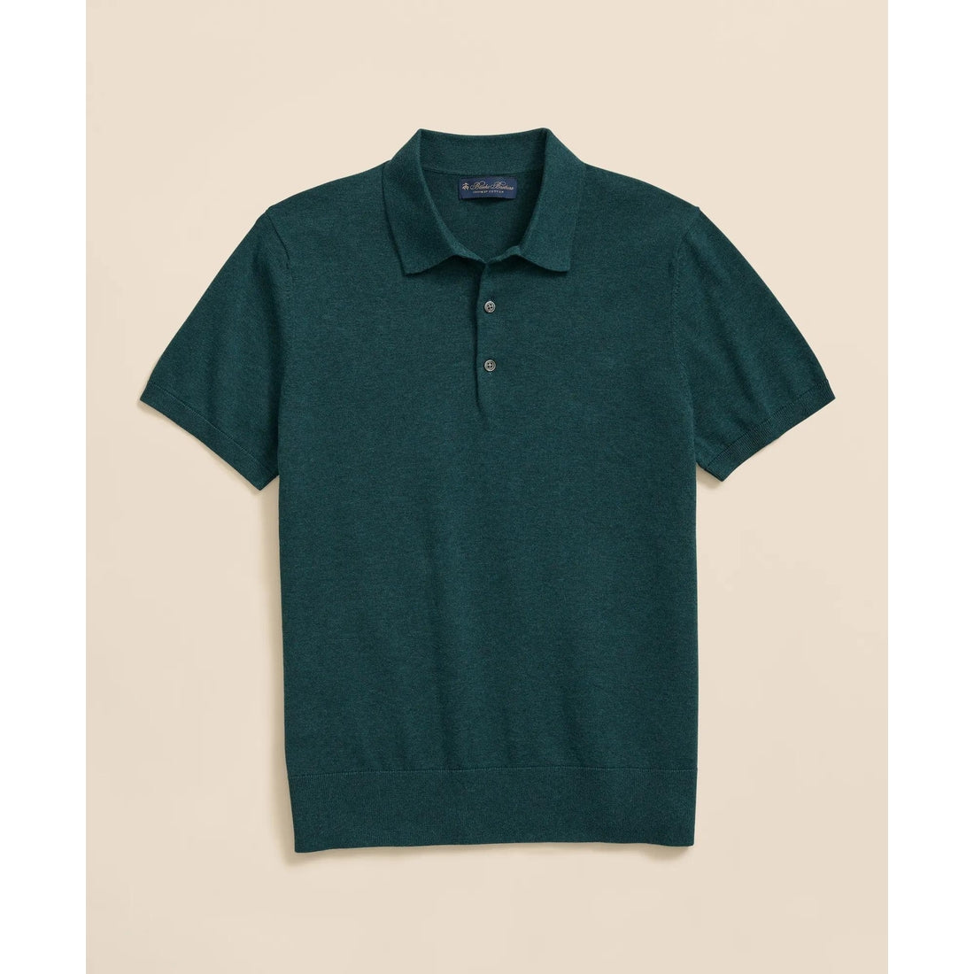 Supima Cotton Short-Sleeve Polo Sweater