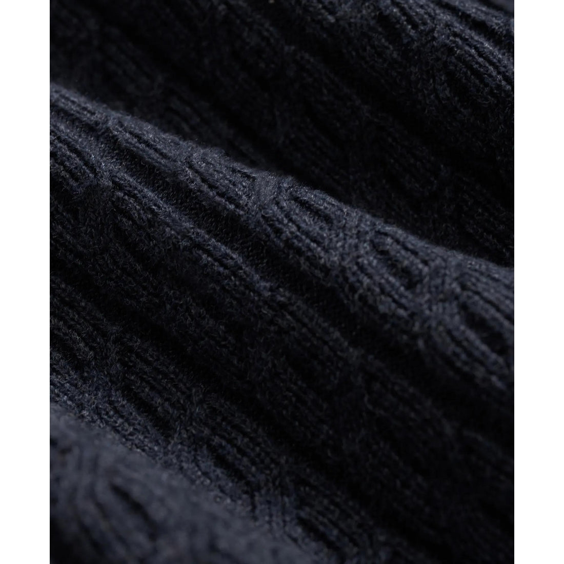 Cotton Mini-Cable Polo Cardigan