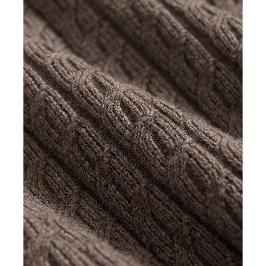 Cotton Mini-Cable Polo Cardigan