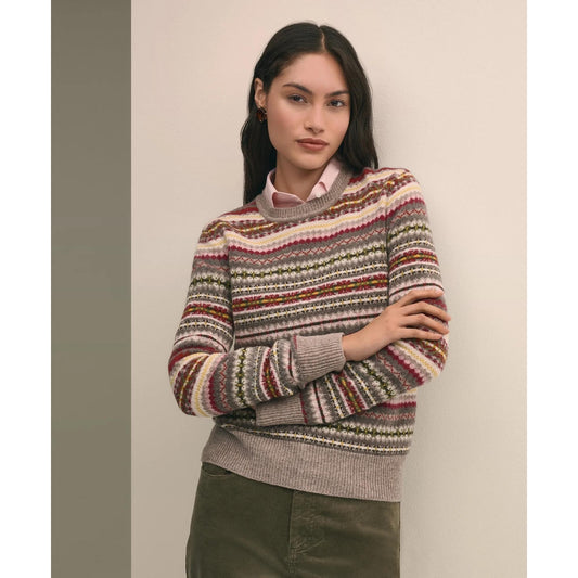 Lambswool Fair Isle Crewneck Sweater