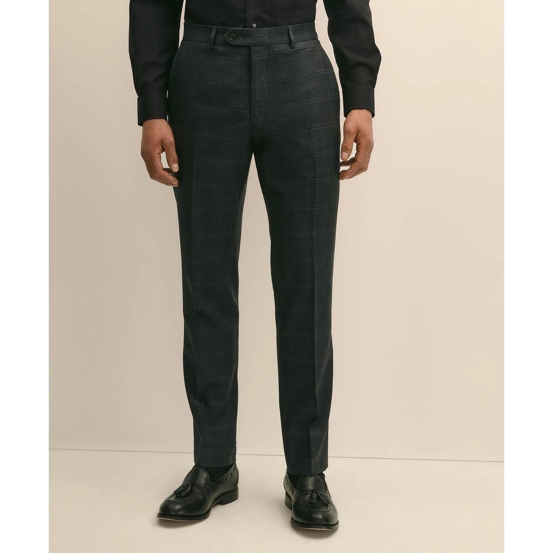 Brooks Brothers Explorer Collection Slim Fit Wool Windowpane Suit Pants