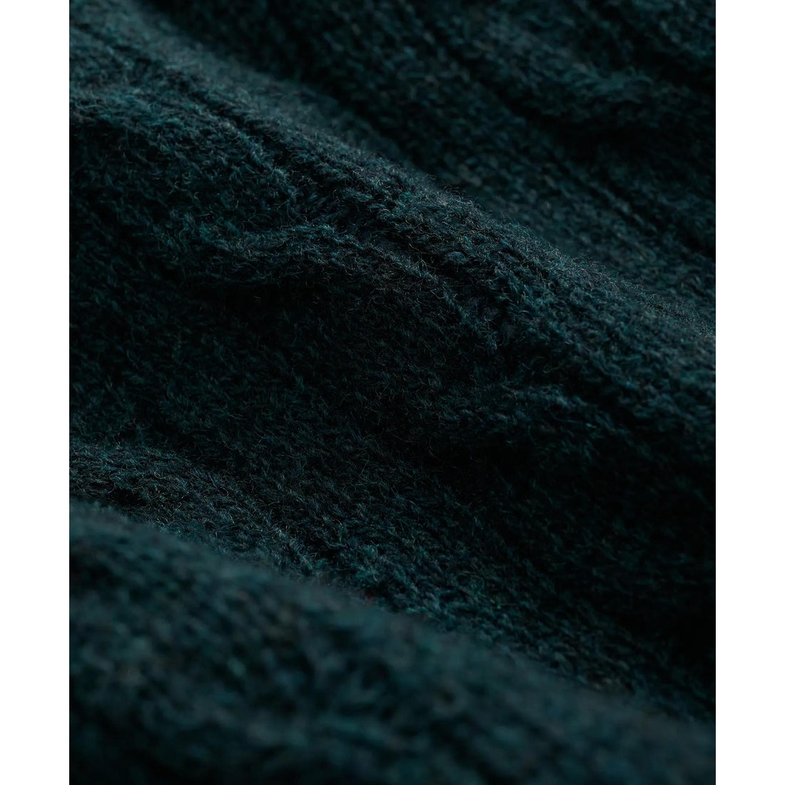 Cable Crewneck Sweater in Shetland Wool