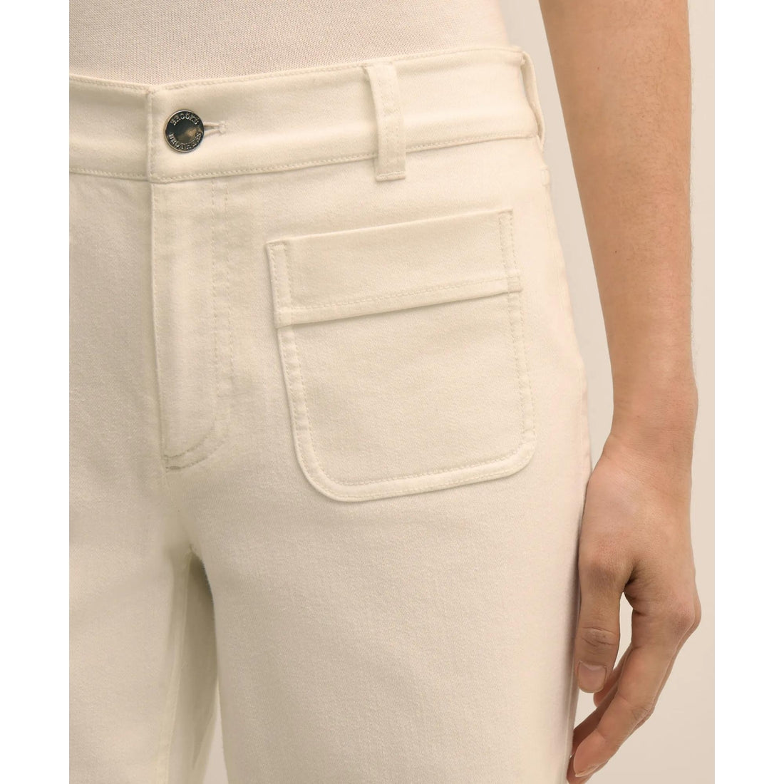 Patch-Pocket Flare Jeans