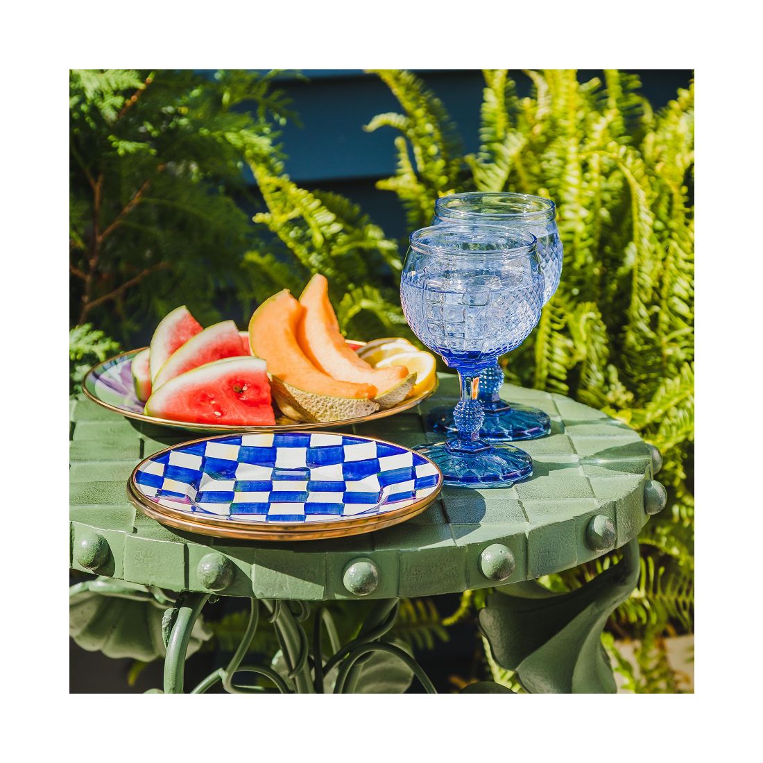 Mackenzie-Childs Royal Check Salad/Dessert Plate