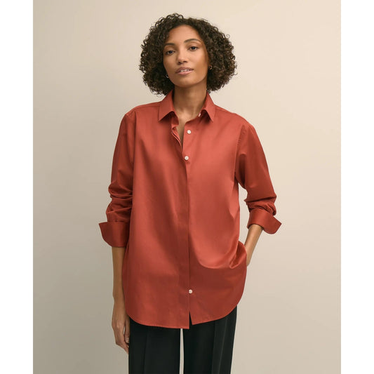 Supima Cotton Sateen Relaxed Shirt