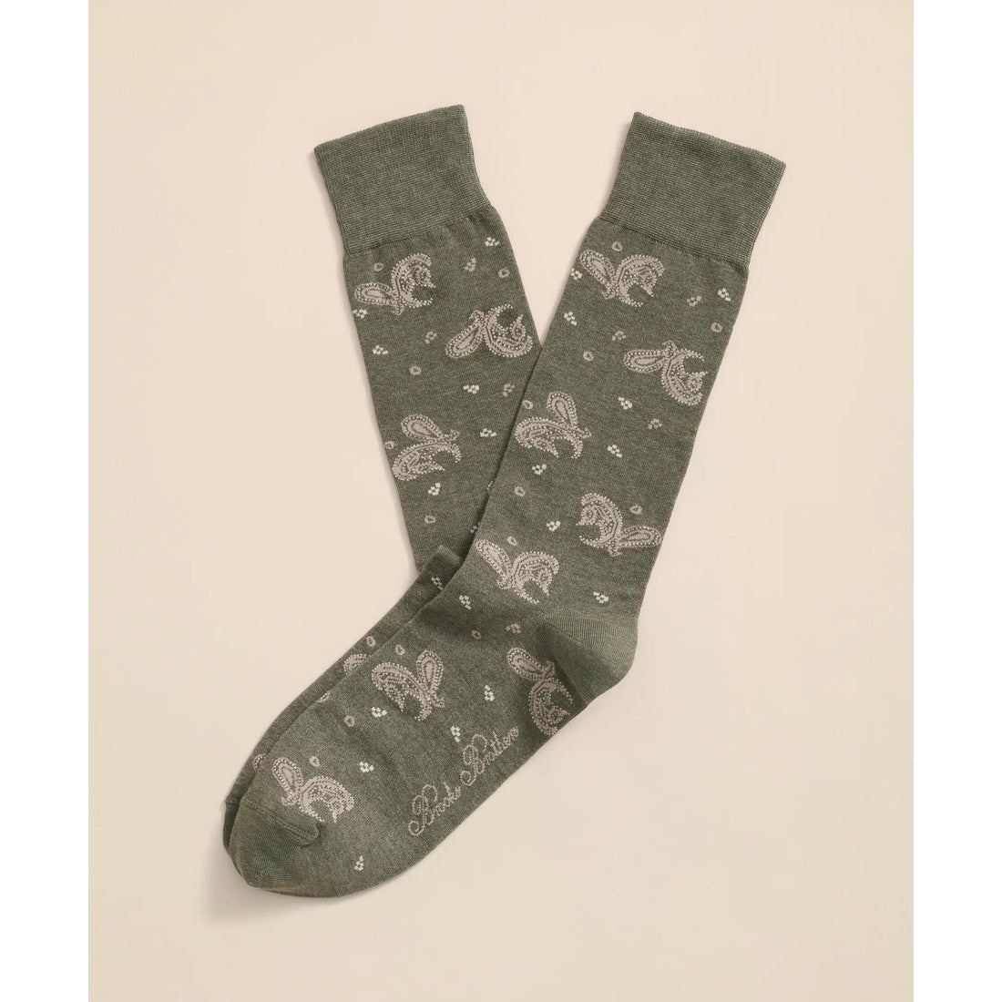 Cotton Blend Paisley Socks