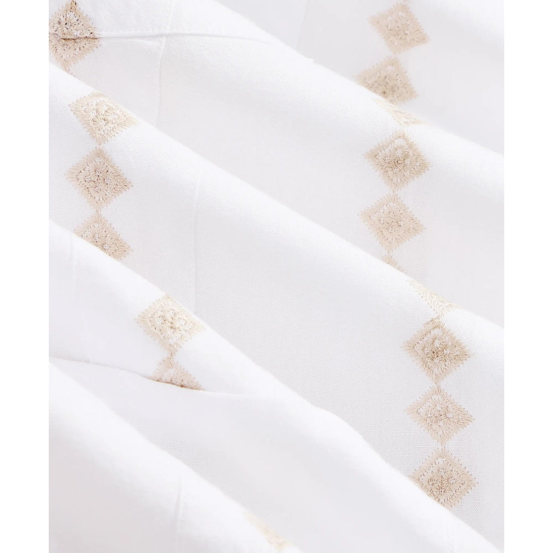 Cotton Guayabera Embroidered Short-Sleeve Shirt