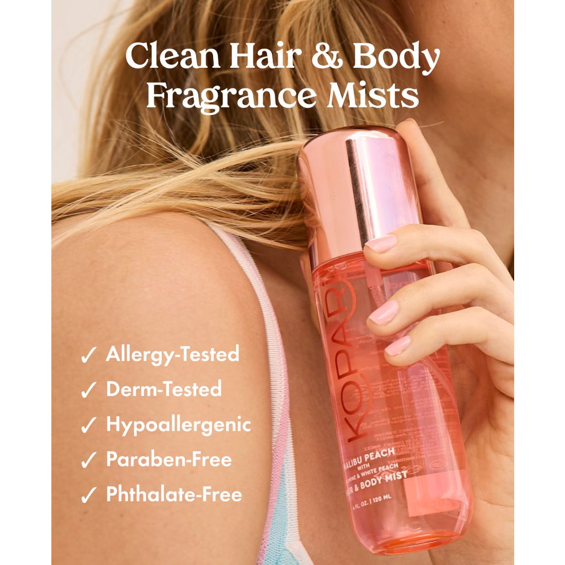 Kopari Beauty Malibu Peach Hair & Body Mist, 4 oz.