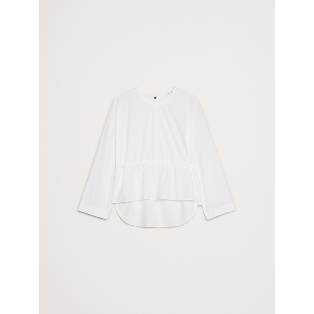 Women's Cotton Poplin Cinch-Waist Top
