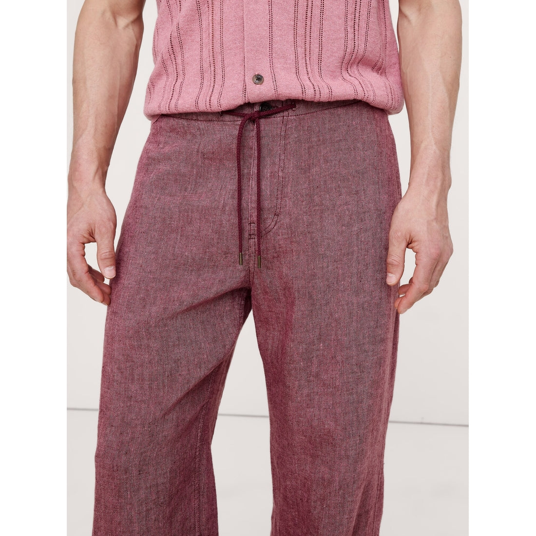 Men's Relaxed Linen Pull-On Beach Pant