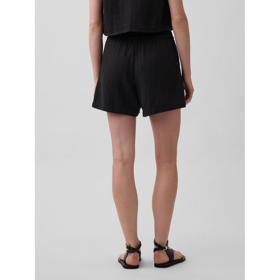 Women's 4" Cotton Gauze Denim Easy Shorts