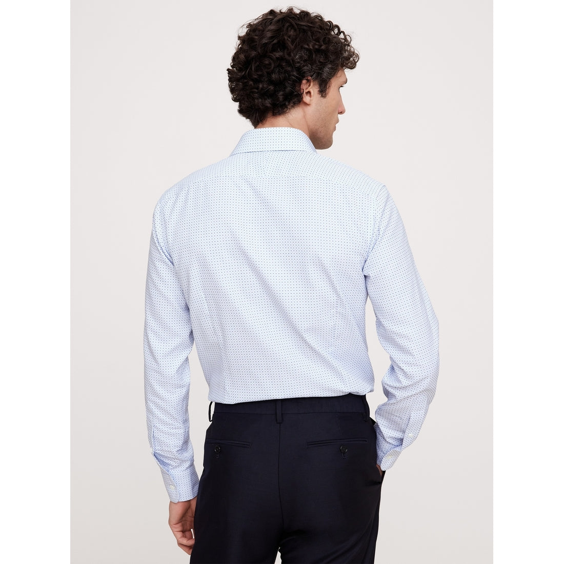 Men's Slim-Fit Wrinkle-Resistant Dress Shirt