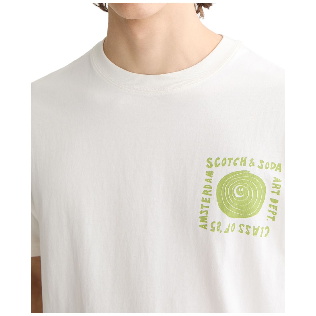 Scotch & Soda Men's Relaxed Fit Short Sleeve Crewneck Logo Graphic T-Shirt