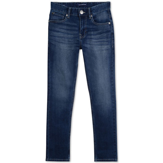 Calvin Klein Big Boys Slim-Fit Denim five-pocket Jeans