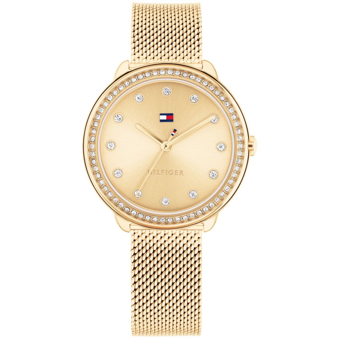 Tommy Hilfiger Women's Quartz Gold-Tone Stainless Steel Mesh Watch 32mm