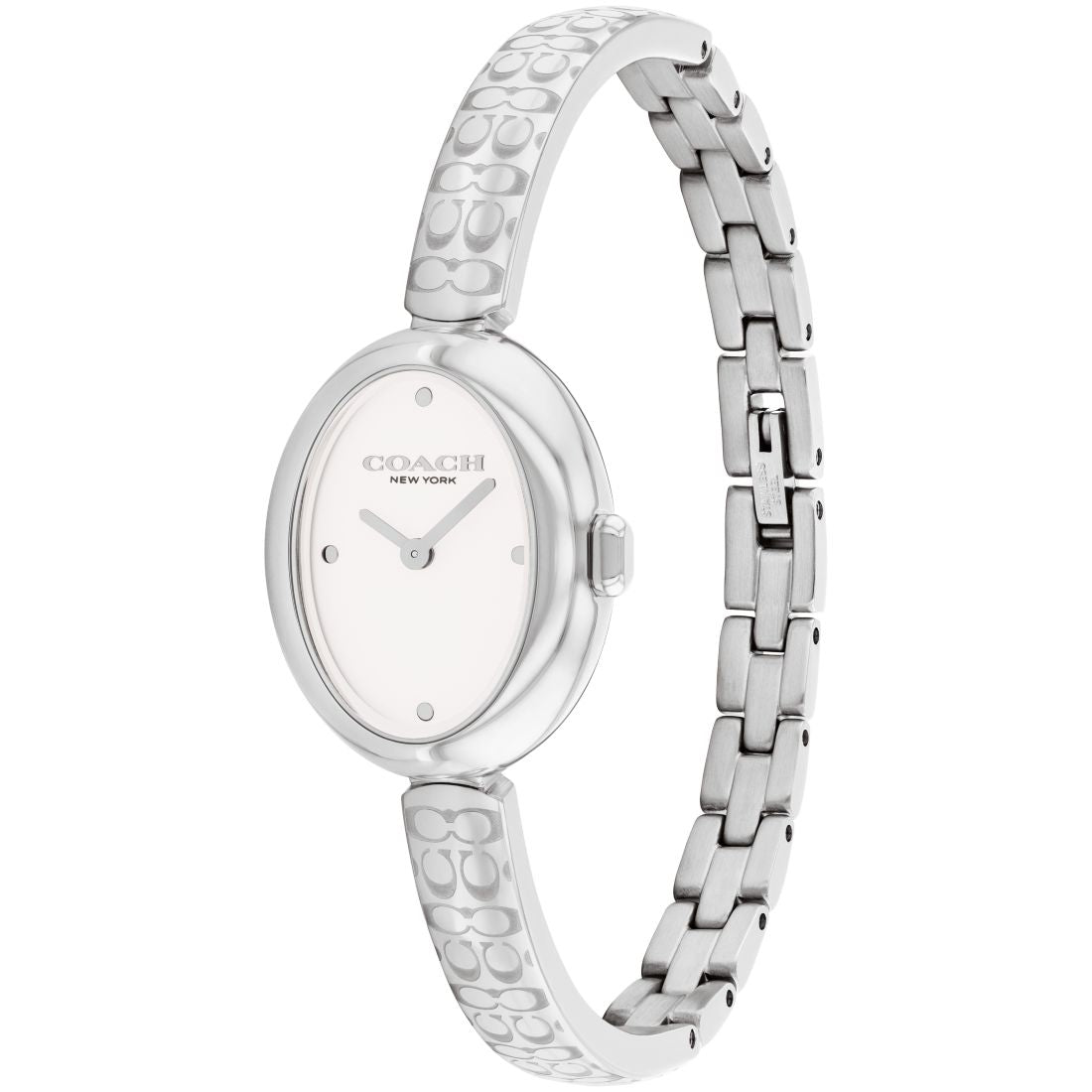 Coach Women's Sammy Silver Tone Stainless Steel Bangle Bracelet Watch, 22.5mm
