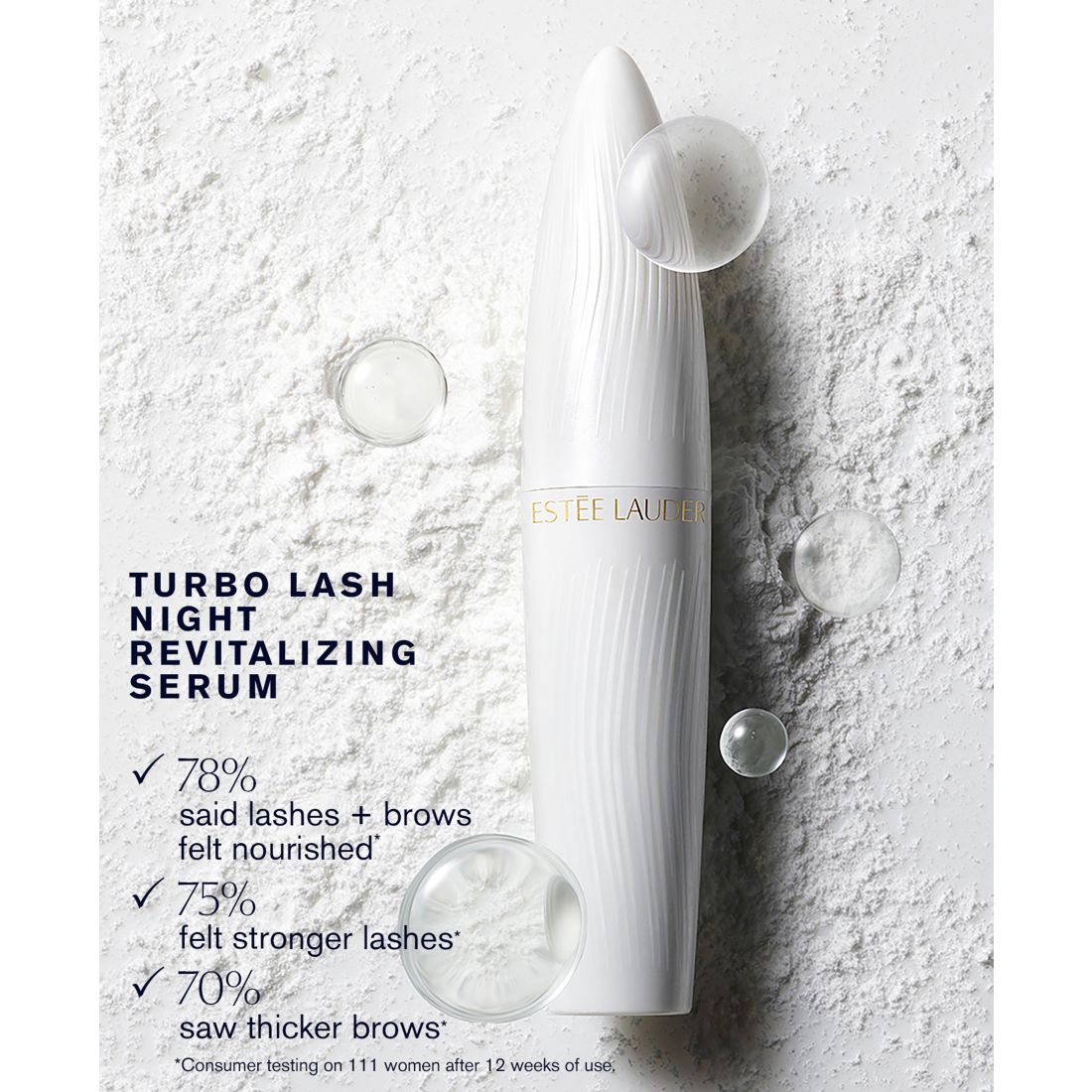 Estee Lauder Turbo Lash Night Revitalizing Serum Lash + Brow