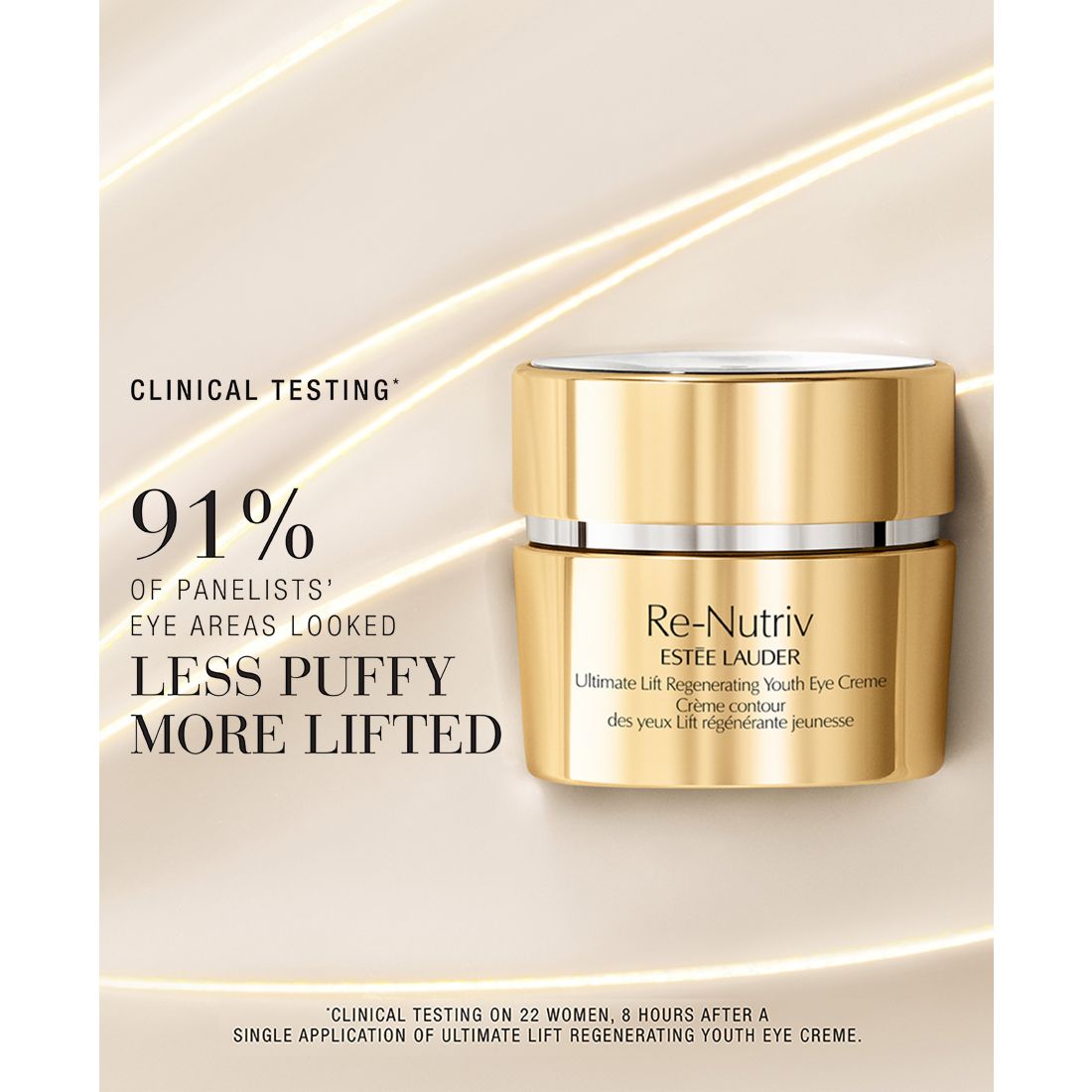 Estee Lauder Re-Nutriv Ultimate Lift Regenerating Youth Eye Cream, 0.5 oz.