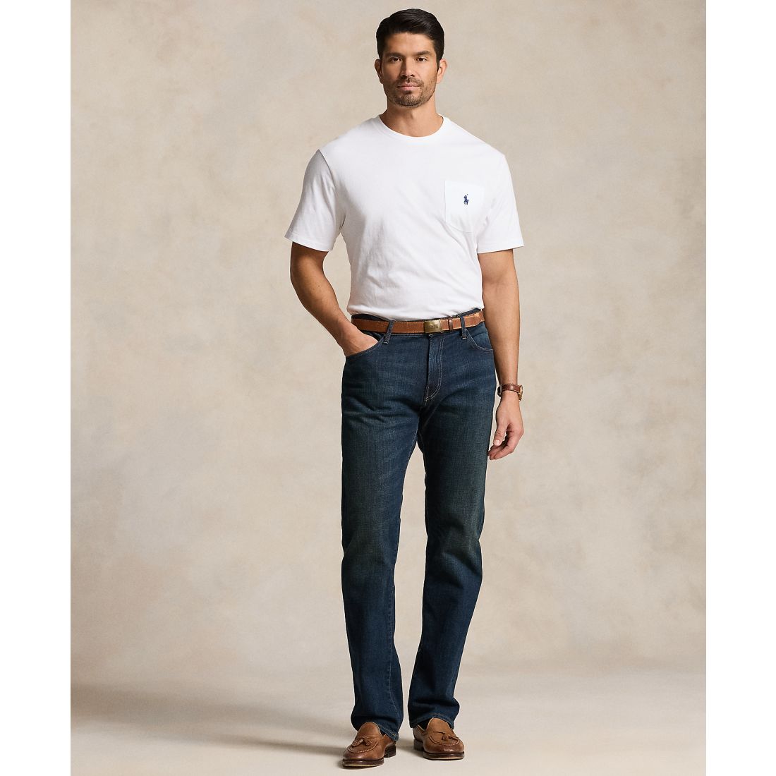 Polo Ralph Lauren Men's Big & Tall Crew-Neck Pocket T-Shirt