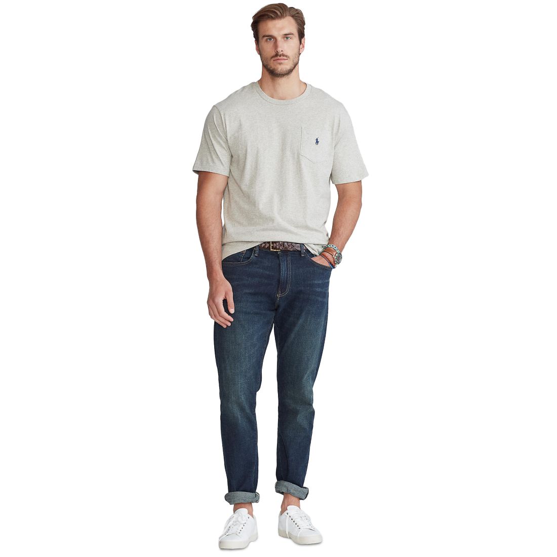Polo Ralph Lauren Men's Big & Tall Crew-Neck Pocket T-Shirt