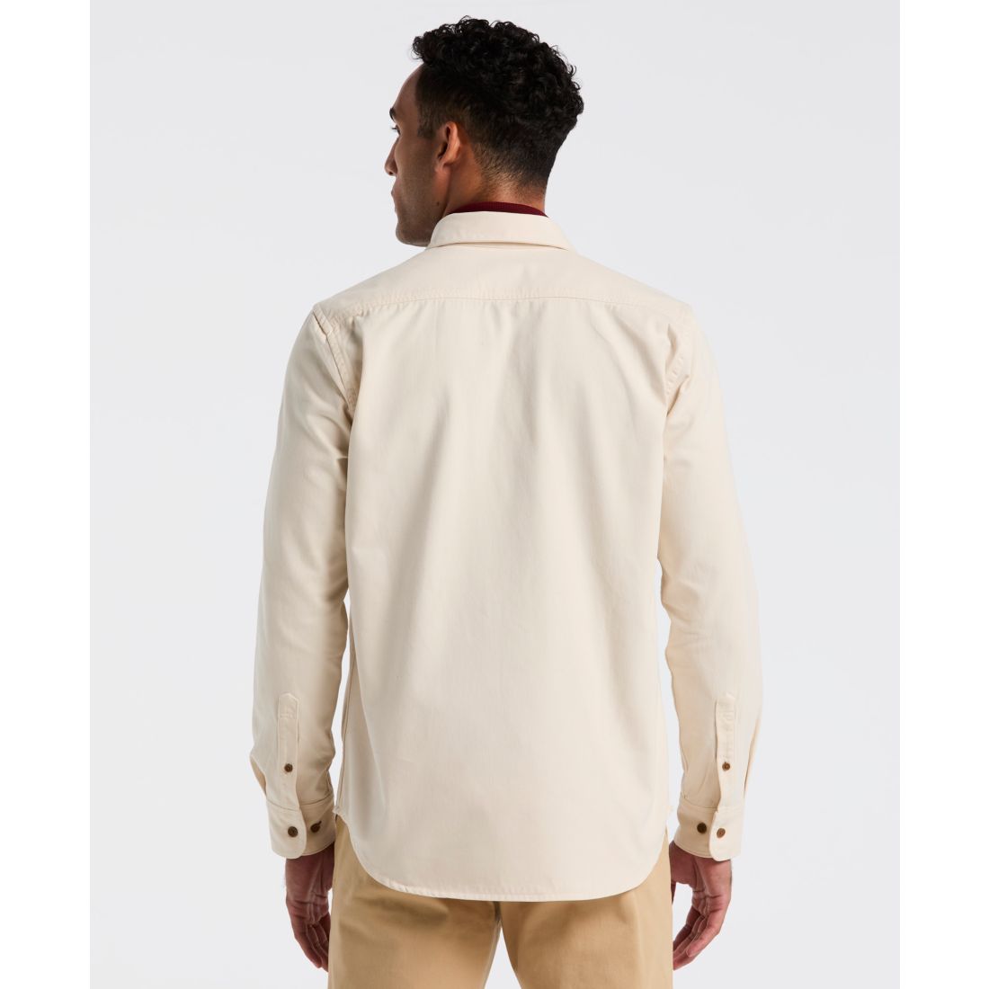 Original Penguin Men's Long Sleeve Garment Dyed Solid Shirt
